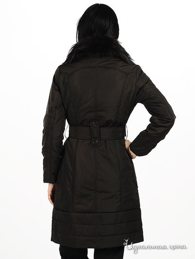 Пальто Lawine женское, цвет темно-коричневый