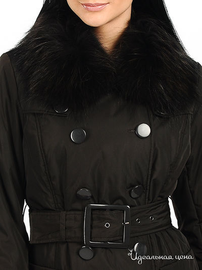 Пальто Lawine женское, цвет темно-коричневый