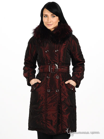 Пальто Lawine женское, цвет бордовый