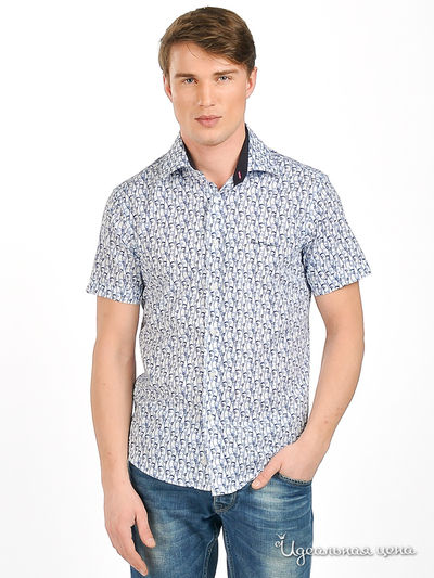 Рубашка Мультибренд, цвет цвет белый / синий