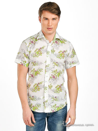 Рубашка Мультибренд, цвет цвет белый / фиолетовый