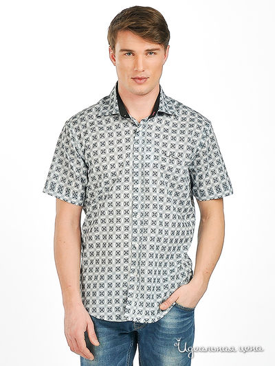 Рубашка Мультибренд, цвет цвет серый / белый / черный