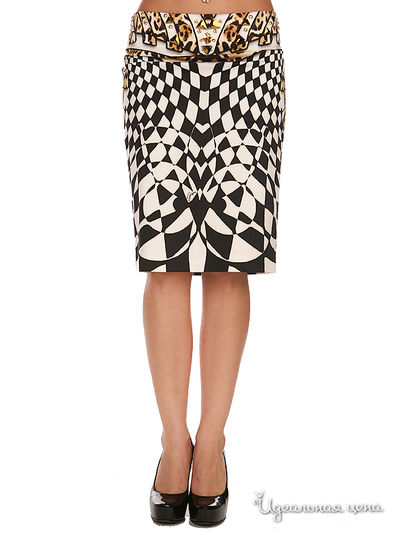 Юбка SOCIETA&ATOS LOMBARDINI, цвет цвет черный / кремовый
