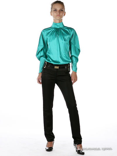 Блуза SOCIETA&ATOS LOMBARDINI, цвет цвет бирюзовый
