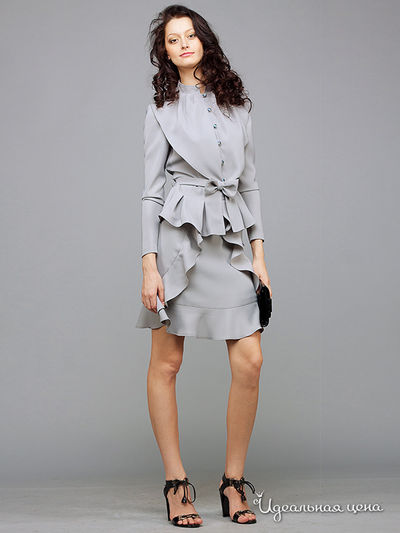 Платье May Be, цвет цвет светло-серый