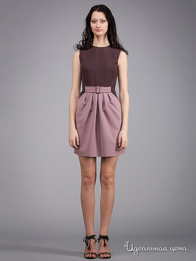 Платье May Be, цвет цвет темно-бежевый / розовый