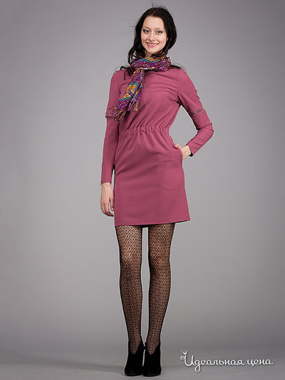 Платье May Be, цвет цвет светло-бордовый