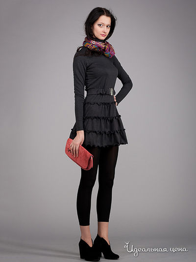 Платье May Be, цвет цвет темно-серый