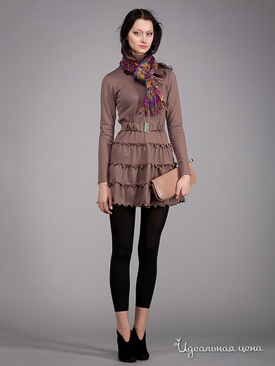 Платье May Be, цвет цвет светло-коричневый