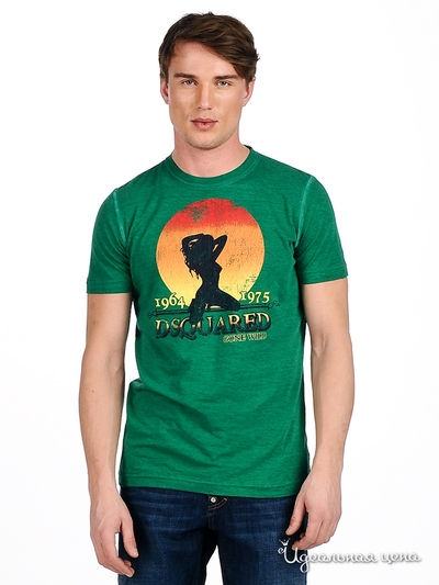 Футболка Мультибренд, цвет цвет зеленый