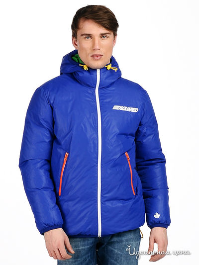 Пуховик Мультибренд, цвет цвет синий / зеленый