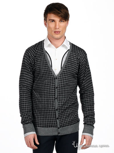 Кардиган Мультибренд, цвет цвет черный / серый