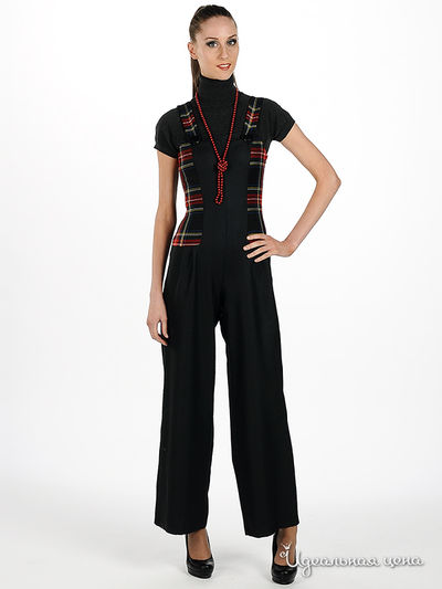 Комбинезон Adzhedo, цвет цвет темно-серый / принт клетка