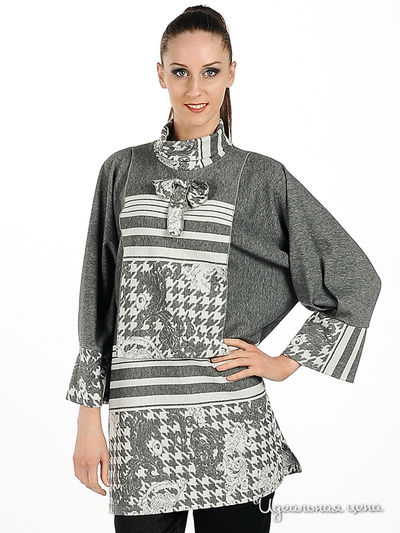 Туника Adzhedo, цвет цвет серый / белый