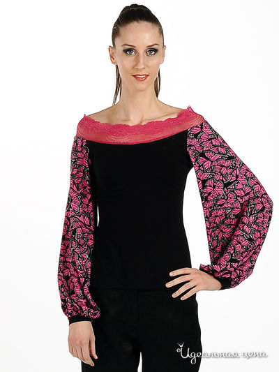 Блуза Adzhedo, цвет цвет черный / розовый