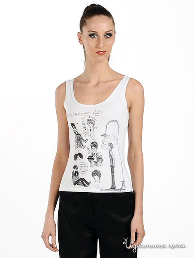 Майка Adzhedo, цвет цвет белый