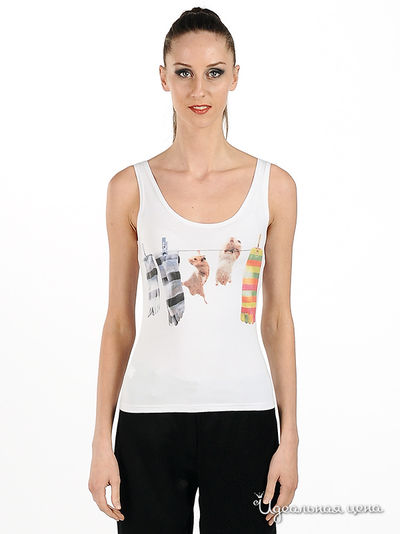 Майка Adzhedo, цвет цвет белый