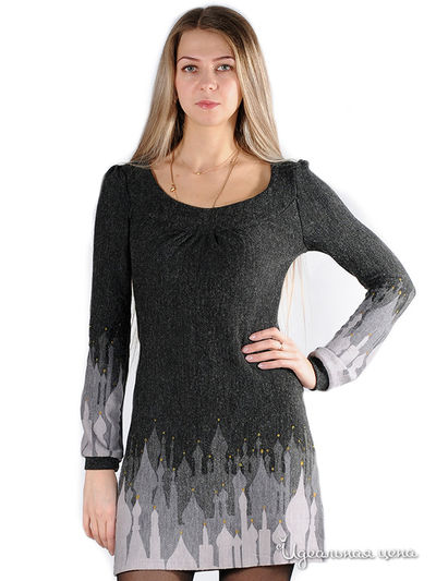 Платье Message, цвет цвет серый