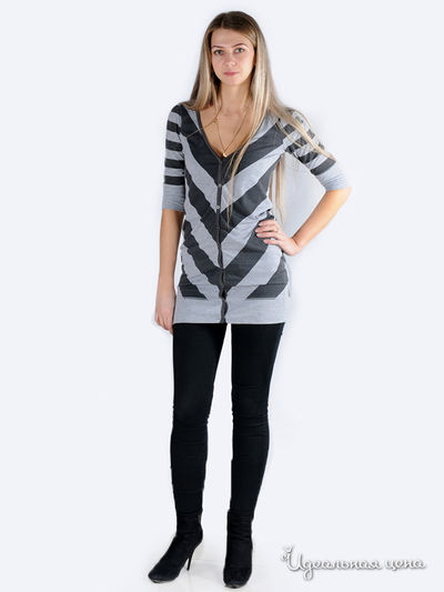 Туника Message, цвет цвет серый