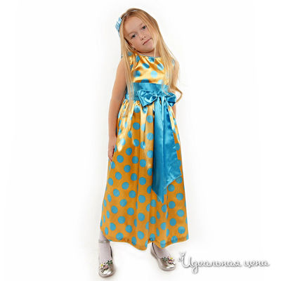 Платье Picoletto, цвет цвет золотистый / голубой