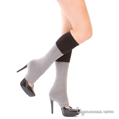 Гетры Hot Fashion, цвет цвет серый / черный