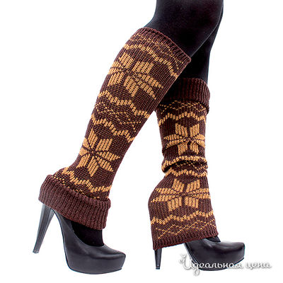 Гетры Hot Fashion, цвет цвет коричневый / бежевый