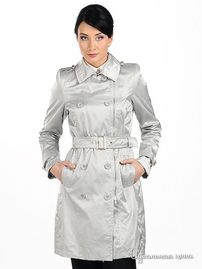 Плащ Мультибренд, цвет цвет серый