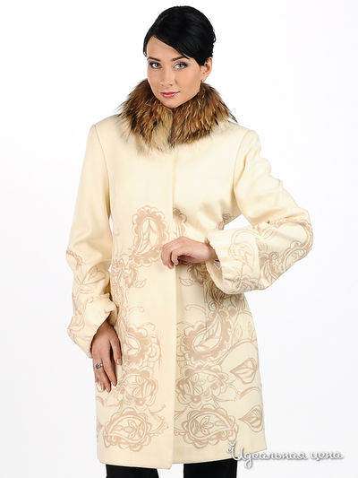 Пальто Мультибренд, цвет цвет молочный / бежевый