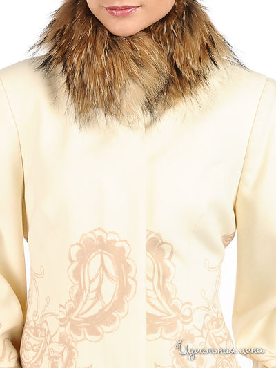 Пальто Мультибренд женское, цвет молочный / бежевый