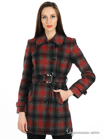 Пальто CORONA, цвет цвет черный / красный