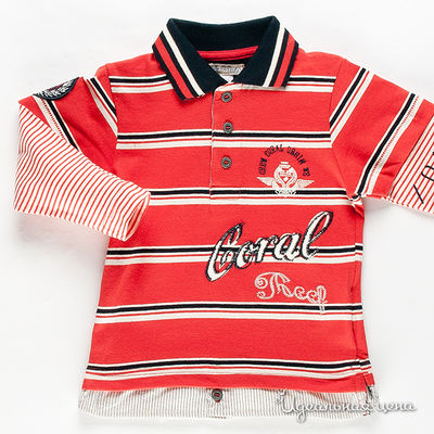 Поло Orchestra, цвет цвет оранжевый / молочный / синий