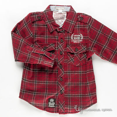 Рубашка Orchestra, цвет цвет бордовый / принт клетка