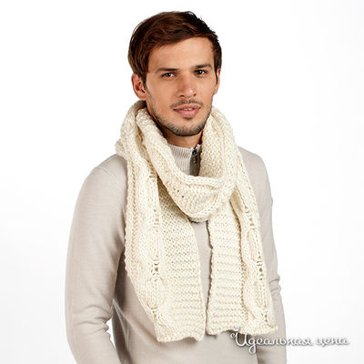 Шарф Emporio Armani, цвет цвет ванильный