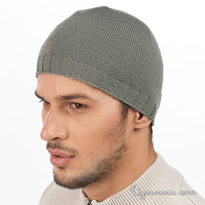 Шапка Emporio Armani, цвет цвет серый