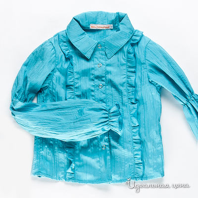 Блуза Mandarinalend, цвет цвет голубой