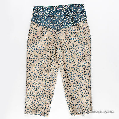 Брюки Mandarinalend, цвет цвет бежевый / синий