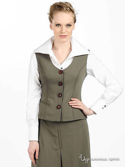 Жилет Shipilova, цвет цвет хаки