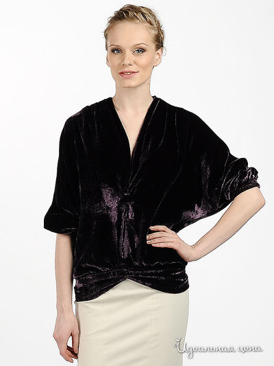 Блуза Shipilova, цвет цвет темно-черничный