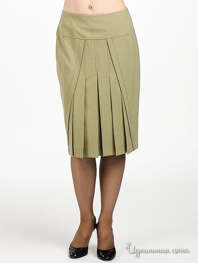Юбка Shipilova, цвет цвет зелёный