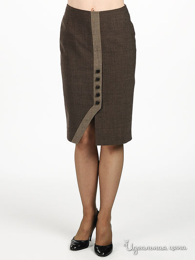 Юбка Shipilova, цвет цвет коричневый