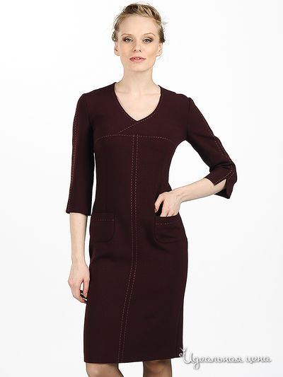 Платье Shipilova, цвет цвет вишневый