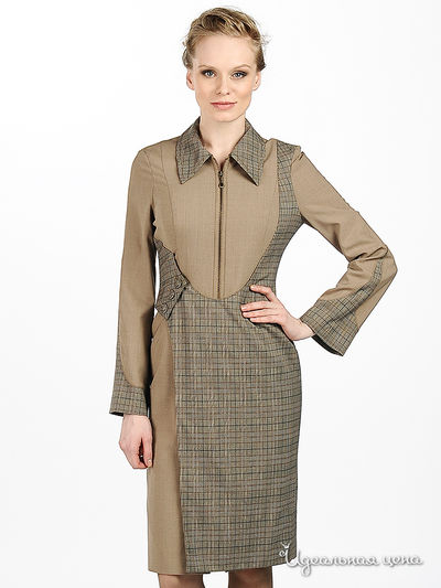 Платье Shipilova, цвет цвет серо-оливковый