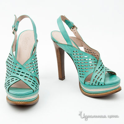 Босоножки Capriccio, цвет цвет зеленый