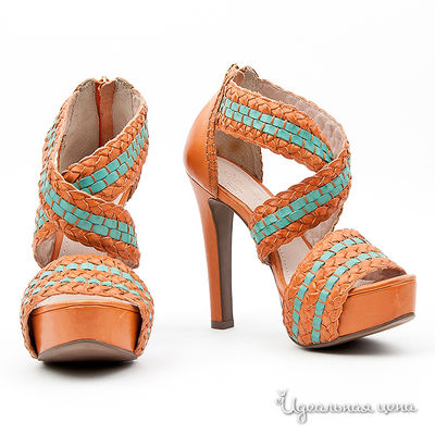 Босоножки Capriccio, цвет цвет оранжевый / бирюзовый