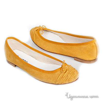 Балетки Repetto, цвет цвет желто-коричневый