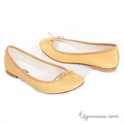 Балетки Repetto, цвет цвет желто-коричневый