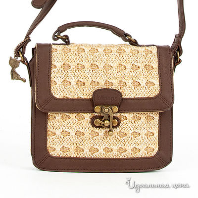 Сумка Lolipops, цвет цвет бежевый / коричневый / золотой