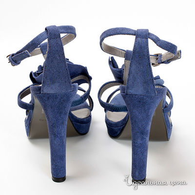 Туфли Мультибренд женские, цвет голубой