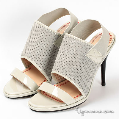 Босоножки Мультибренд, цвет цвет светло-серый / молочный