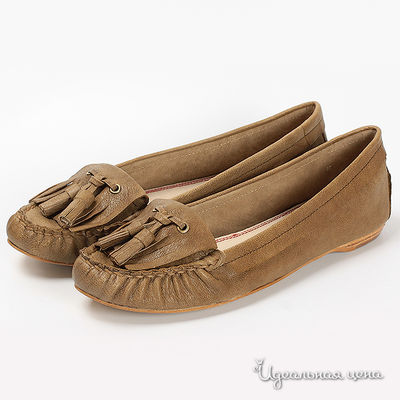 Мокасины Мультибренд, цвет цвет серо-коричневый